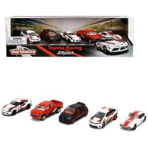 Majorette Toyota Racing 1:64 Scale Die-Cast Metal Vehicle 5-Pack
